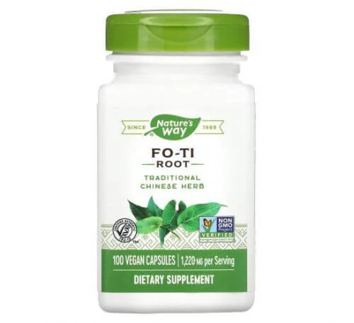 Fo-Ti wortel 610mg Nature's Way, 100 capsules, Secom