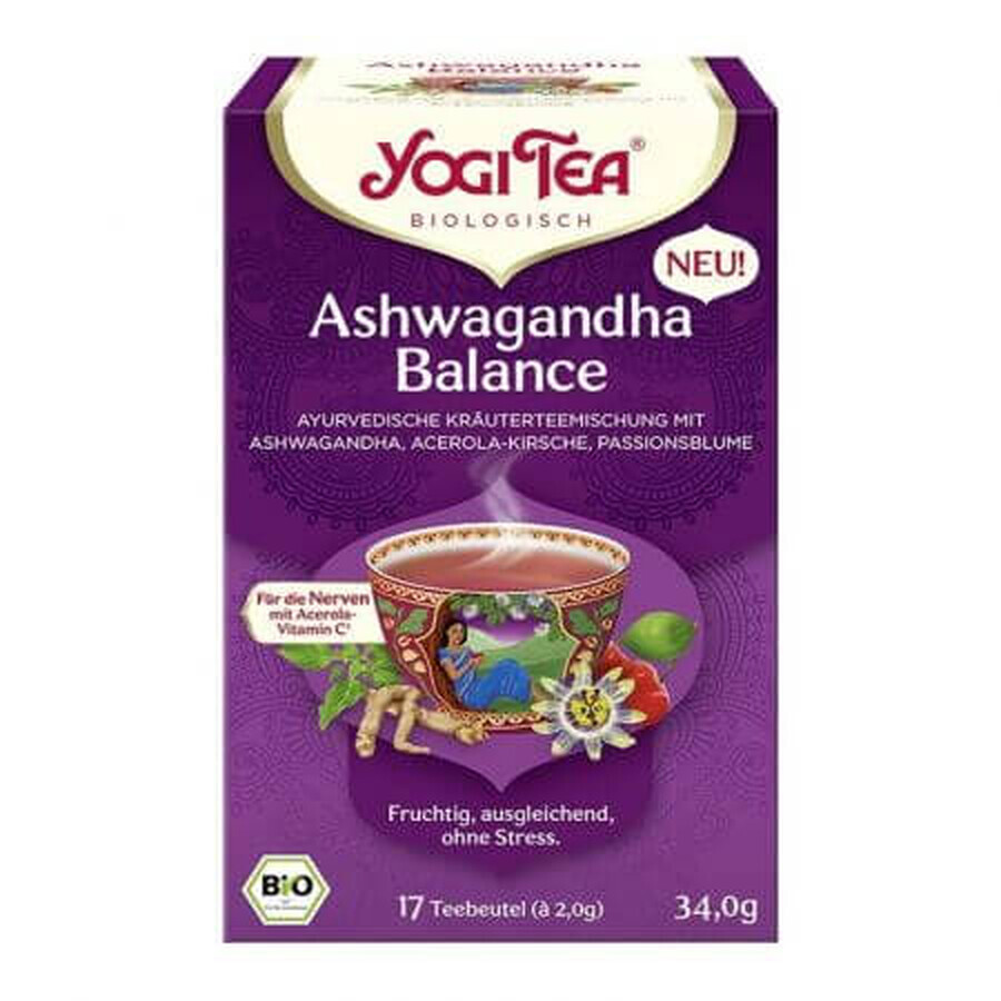 Ceai Bio Ashwagandha Balance, 17 pliculete, Yogi Tea