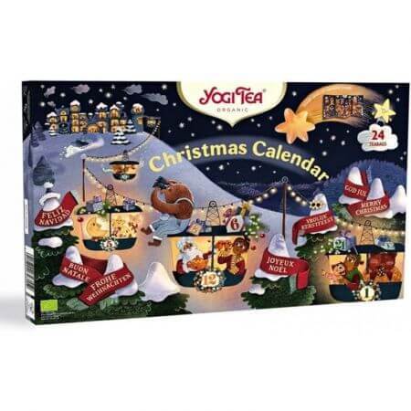 Calendrier de Noël biologique, 24 sachets, Yogi Tea