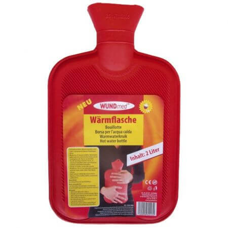 Rubber warmwaterkussen, 2000 ml, Wundmed