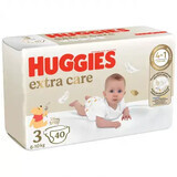 Extra Care diapers, No. 3, 6-10 kg, 40 pieces, Huggies