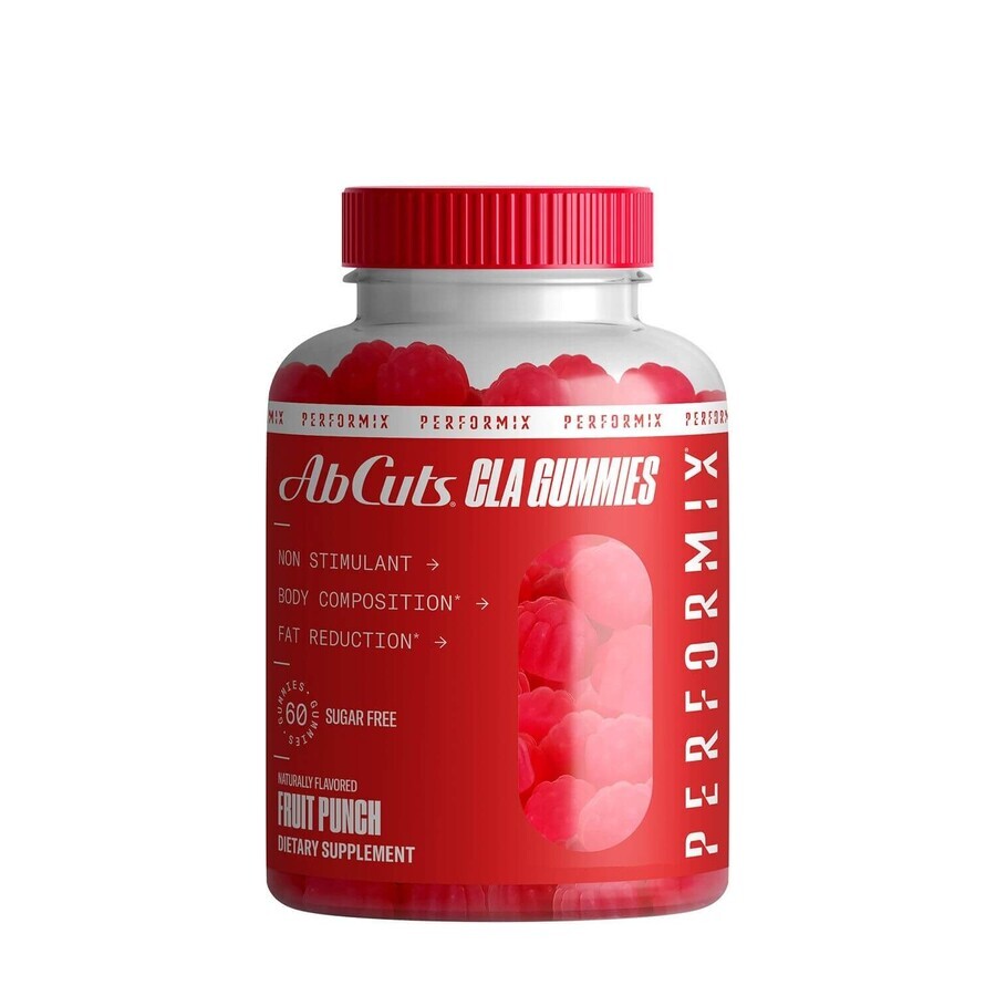 Caramelle gommose CLA Performix AbCuts®, caramelle gommose CLA al gusto punch di frutta, 60 caramelle gommose, GNC