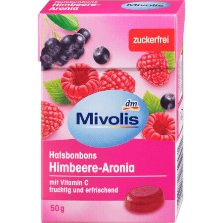 Mivolis Bomboane gât zmeură aronia, 16 buc