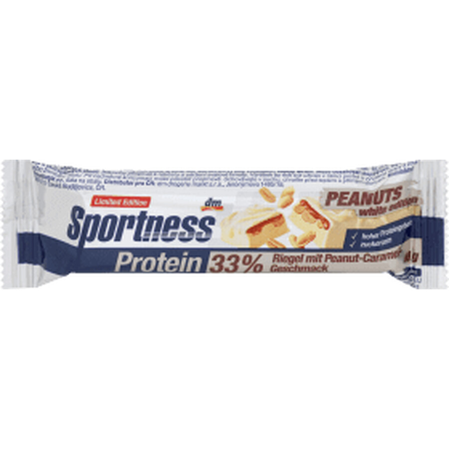 Sportness Eiwitreep 33%, pinda- en karamelsmaak, 40 g