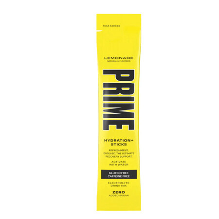 Prime Hydration Drink Lemonade, Lemonade Flavored Rehydration Sachets, 8.8 g, GNC