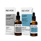 Hyaluronic Acid 5% Hydrating Fluid 30 ml + Salicylic Acid For Hair 30 ml, Revox