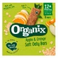 Organic whole oat bars with apples and oranges, +12 months, 6 bars x 23 g, Organix
