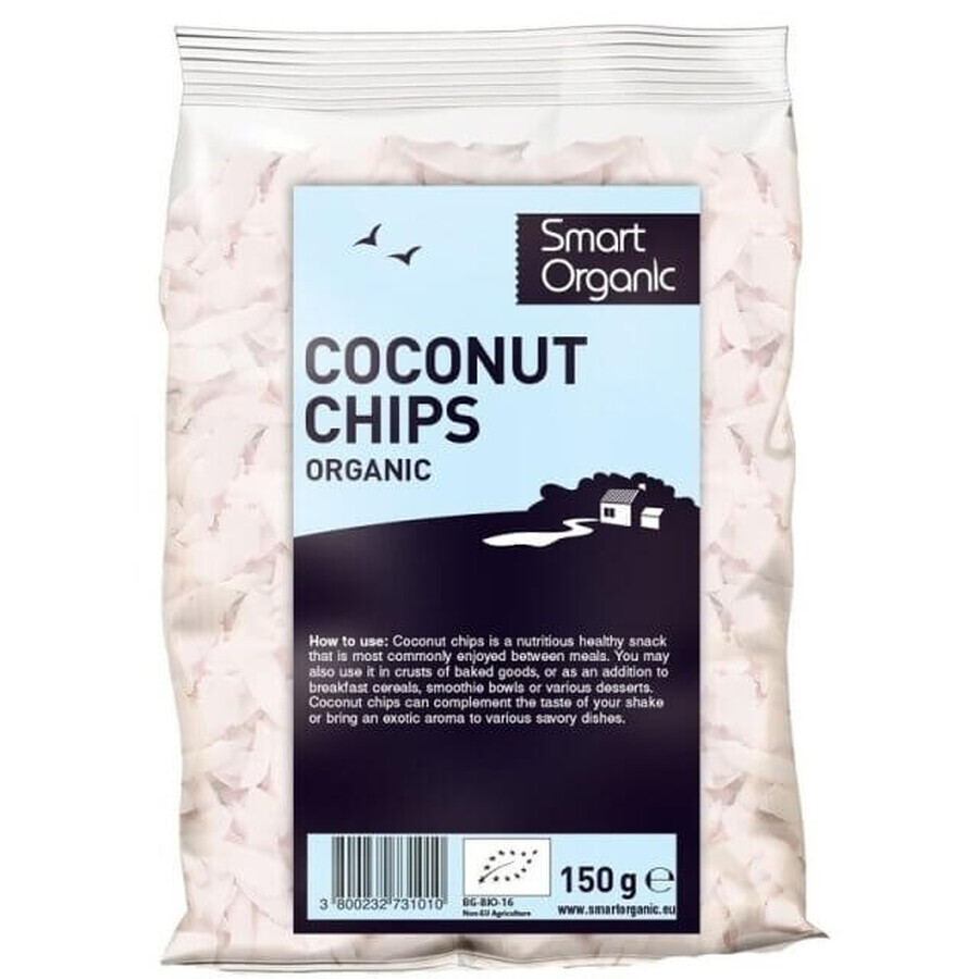 Raw coconut flakes, 150 g, Dragon Superfoods