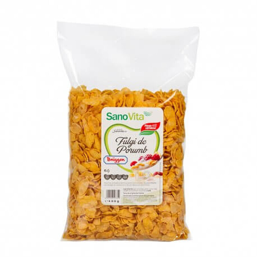 Fulgi de porumb Bruggen, 500 g, Sanovita