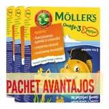 Pack 3 pieces * Moller's Omega-3, 36 orange flavored gummy fishes