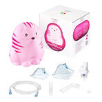 Vitammy Gattino A1503 aerosol machine, nebulizer with compressor, pediatric and adult mask, Pink