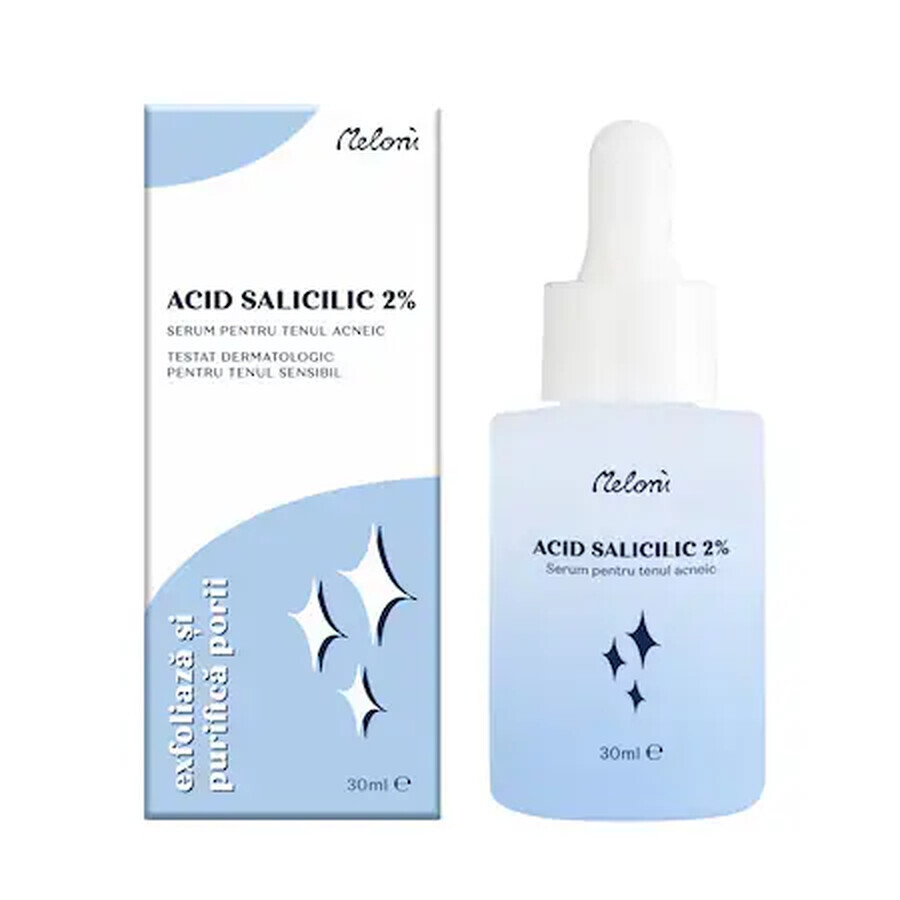 Salicylsäure-Serum 2%, für empfindliche und akneanfällige Haut, 30 ml, Meloni