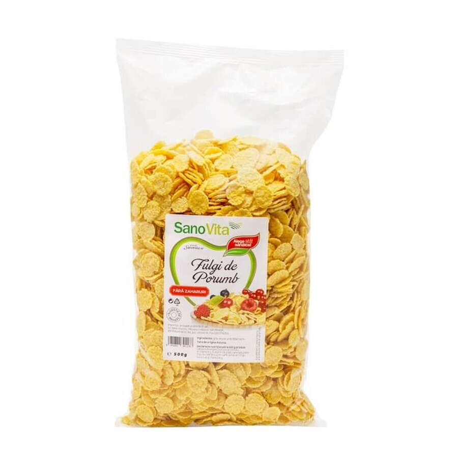 Ongezoete maïsvlokken, 500 g, Sanovita