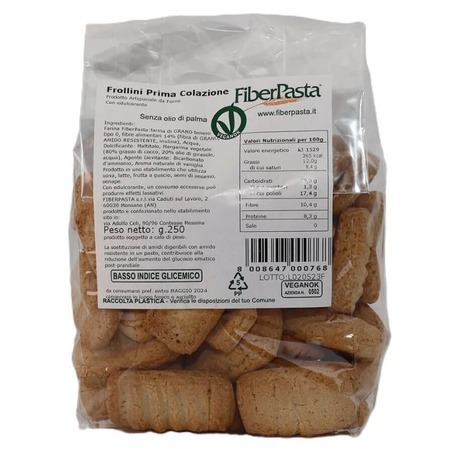 Vanille koekjes, 250 g, Fiber Pasta