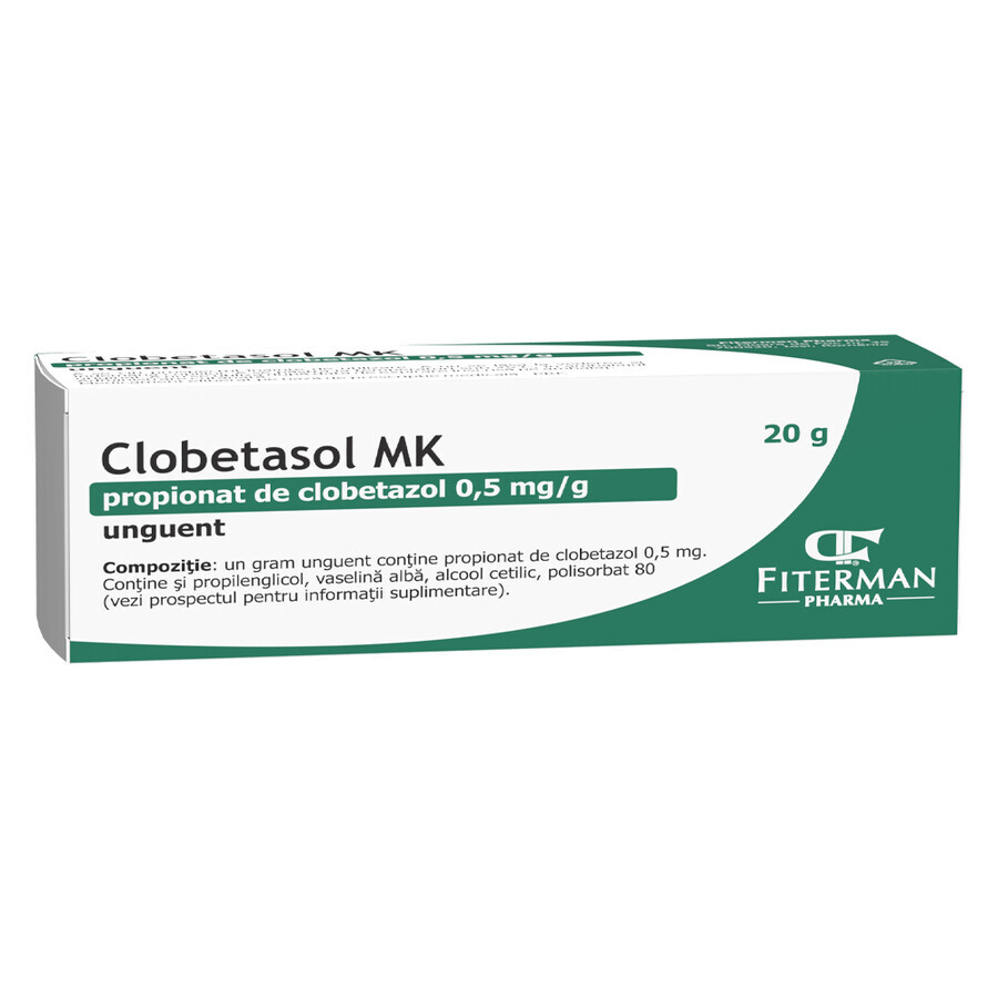 Clobétasol MK, 0,5 mg/g pommade, 20 g, Fiterman Pharma