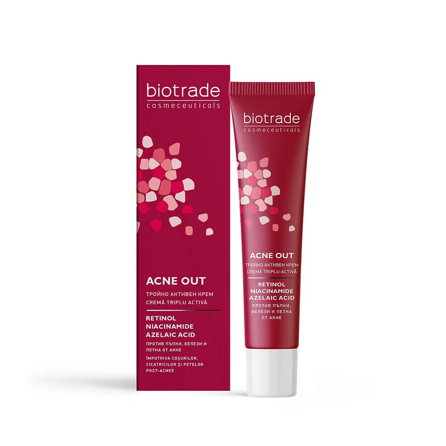 Biotrade Akne Out Dreifach Aktiv Creme, 30 ml