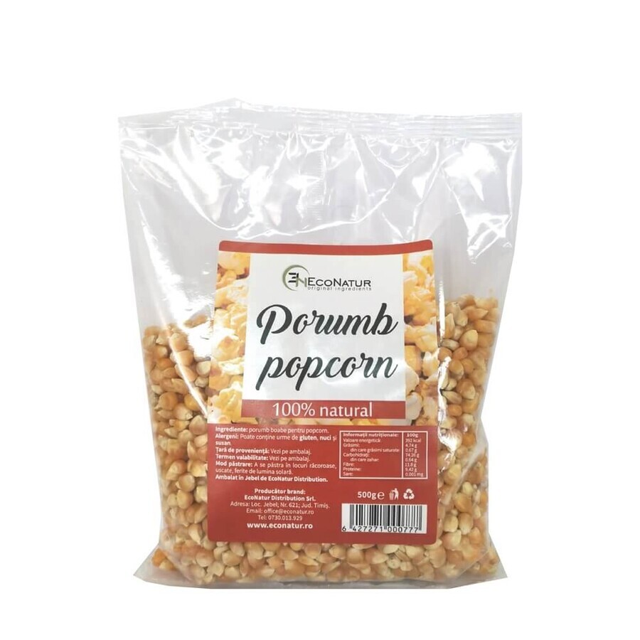 Popcorn maïs, 500 g, Econatur