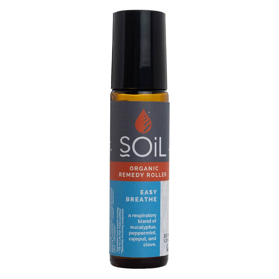 Roll-on cu uleiuri esentiale Easy Breathe, 10 ml, SOiL