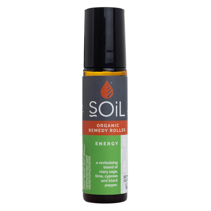 Roll-on con oli essenziali Energy, 10 ml, SOiL