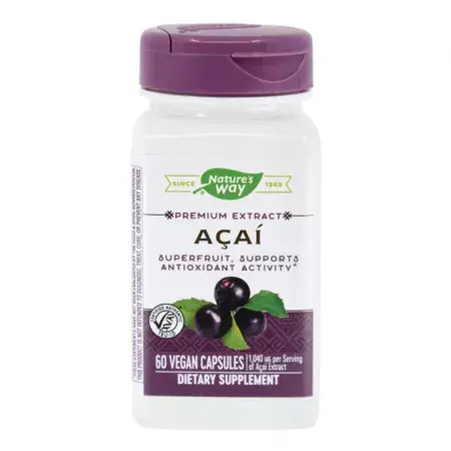 Acai SE 520mg Nature's Way, 60 capsule, Secom