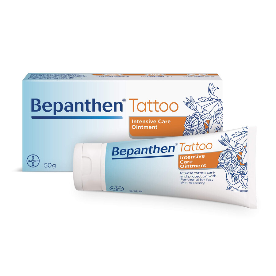 Bepanthen Tattoo Verzorgingszalf, 50 g, Bayer