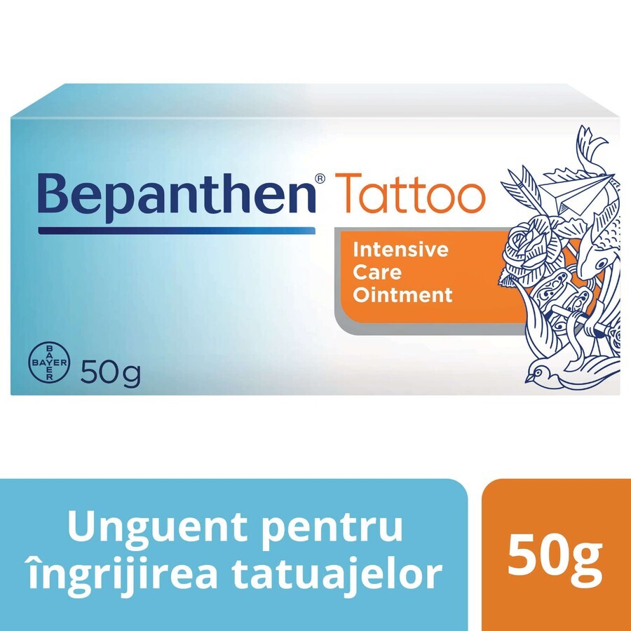 Bepanthen Tattoo-Pflege-Salbe, 50 g, Bayer