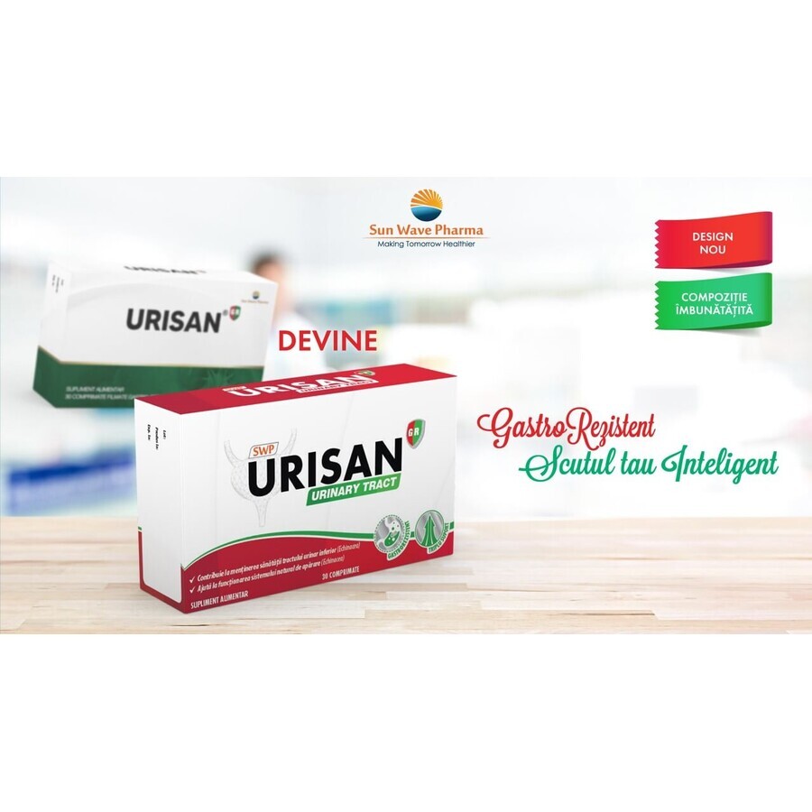 Urisan Urinaire Tractoren, 30 tabletten, Sun Wave Pharma