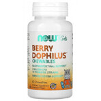 Berry Dophilus 2 milliards CFU x 60 cpr à mâcher, Now Foods 