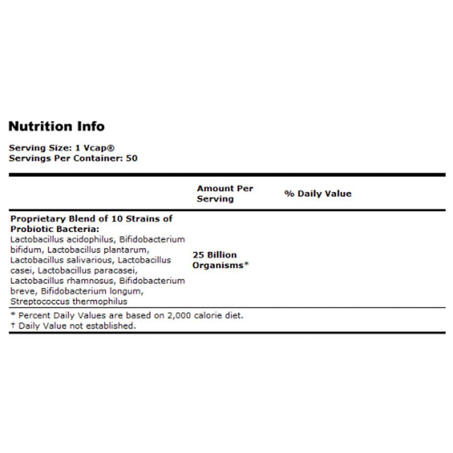 Probiotic-10 25 miliardi x 30 capsule, Now Foods