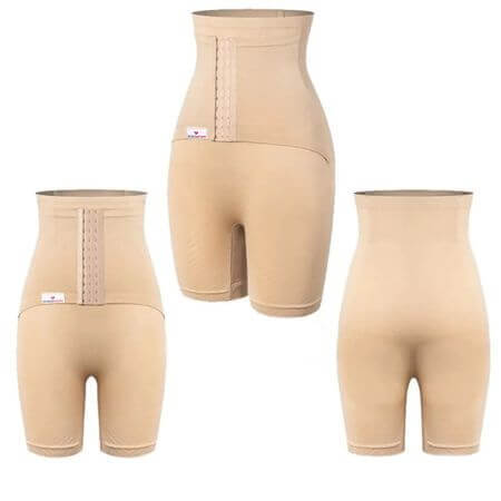 Shaper tights with integrated postnatal abdominal belt, Size S, Beige, Wondermom