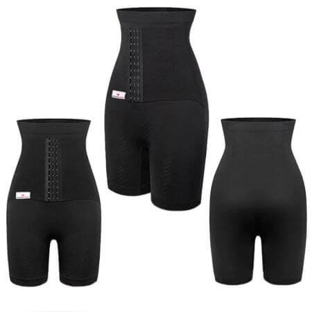 Shaper panty met geïntegreerde postnatale buikband, Maat S, Zwart, Wondermom