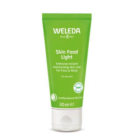 Skin Food Light Moisturizing Cream for Skin and Body, 30 ml, Weleda