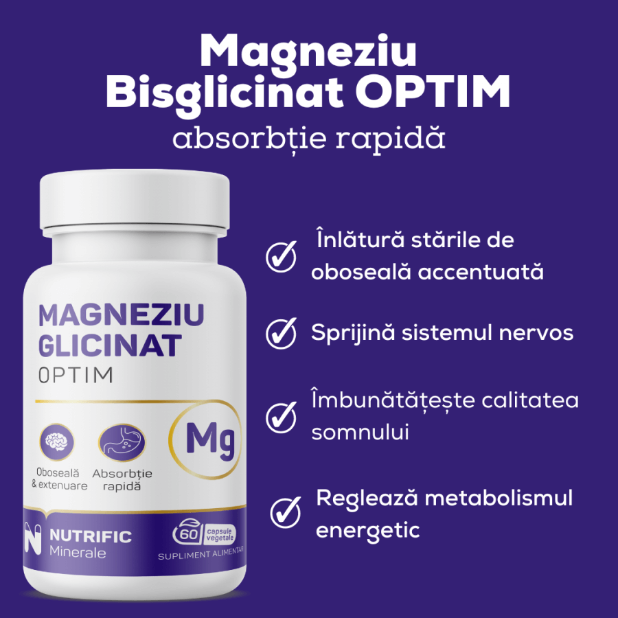 Magnesium Glycinat Optim, 60 Kapseln, Nutrific