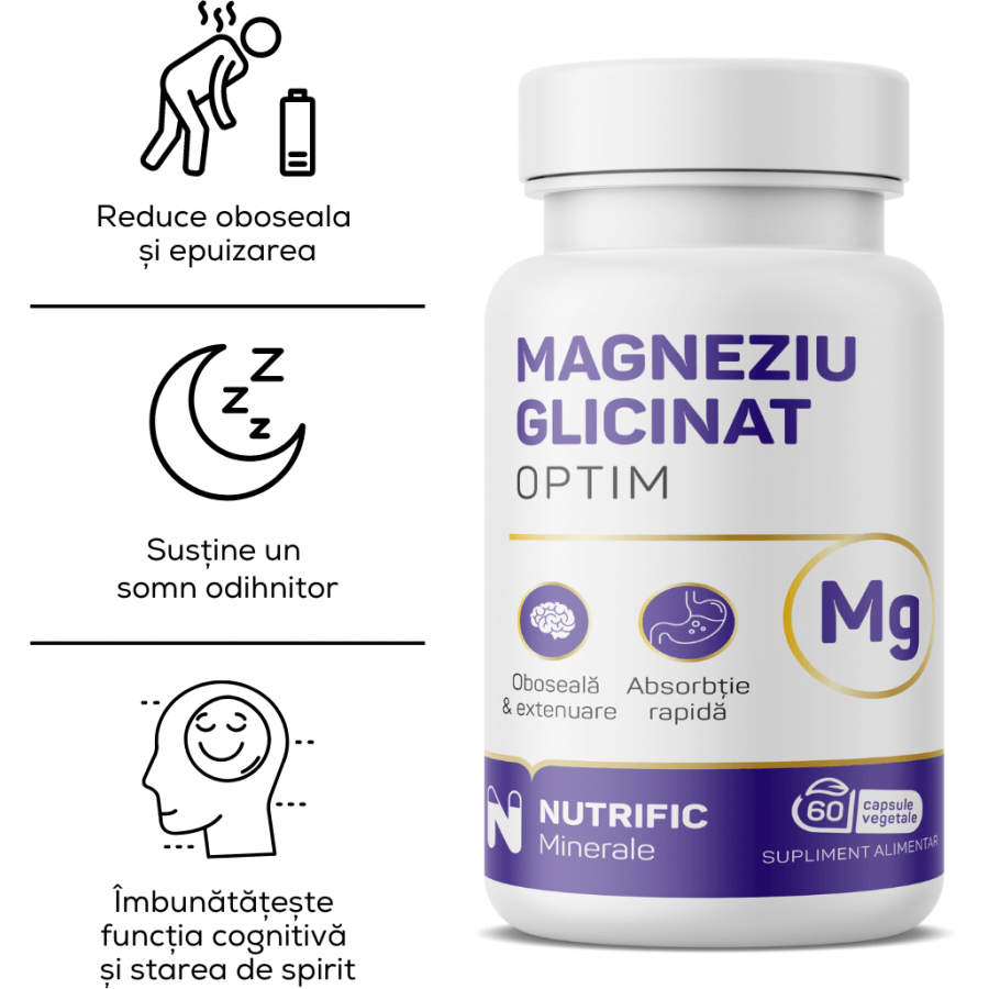 Magnesium Glycinat Optim, 60 Kapseln, Nutrific