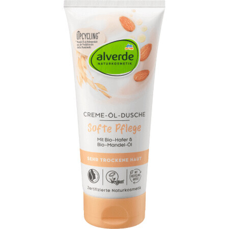 Alverde Naturkosmetik Crema morbida all'olio doccia, 200 ml