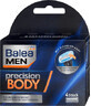 Balea MEN Precision BODY navullingen voor mesjes, 4 stuks