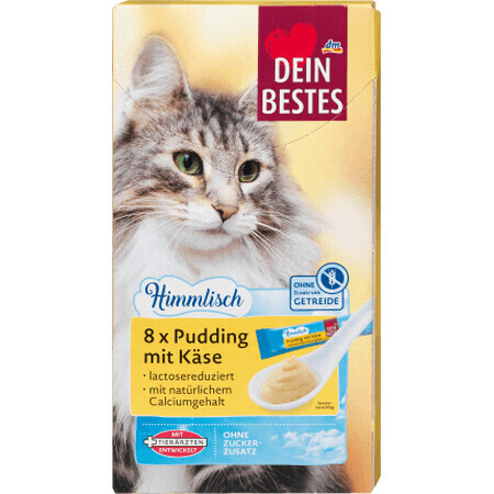 Dein Bestes Snack per gatti, budino al gusto di formaggio, 120 g