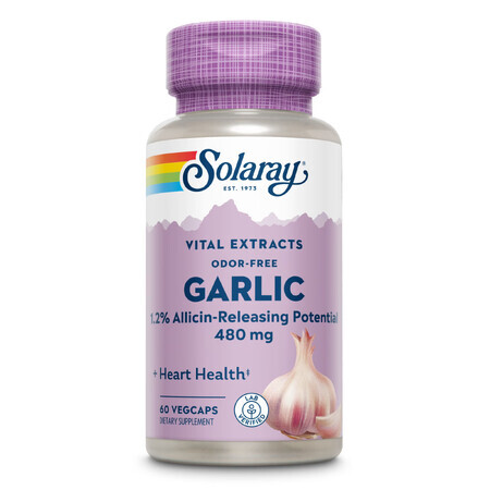 Garlic (Usturoi) 500mg Solaray, 60 capsule, Secom