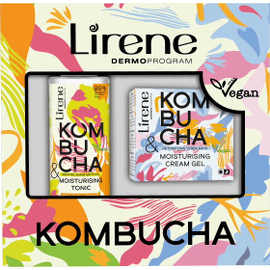 Lirene KOMBUCHA Geschenkset Crème-Gel en Hydraterende Toner, 1 st