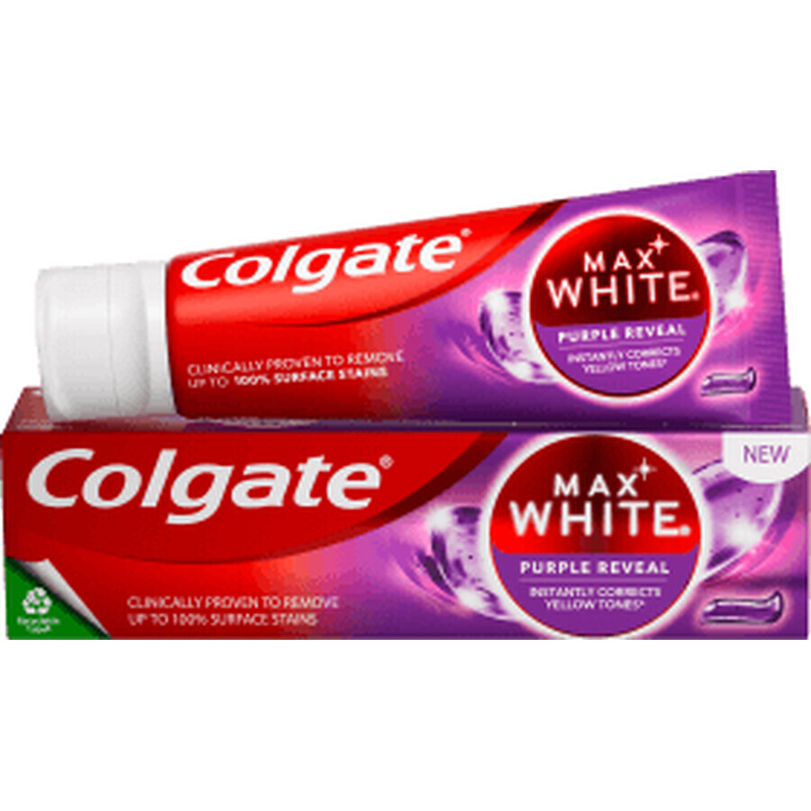 Colgate Pastă de dinți mov Max White, 102 g