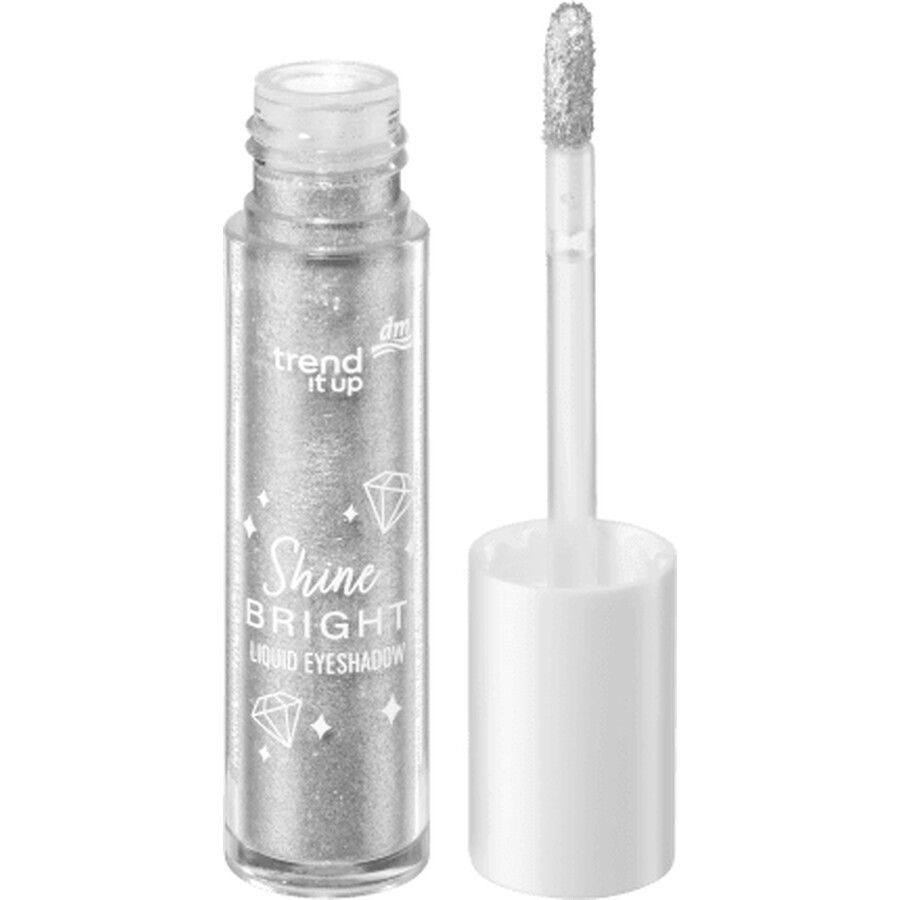 Trend it Up vloeibare oogschaduw Shine Bright Silver, 5,44 g