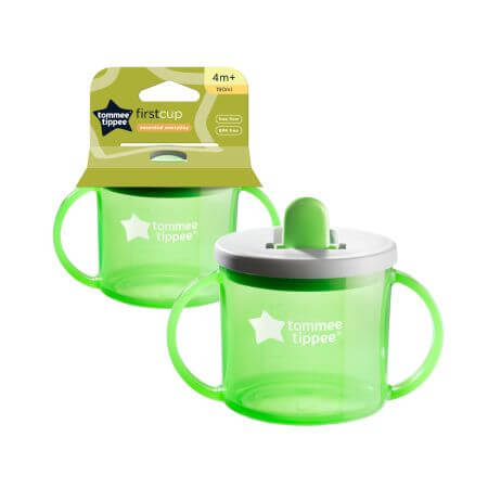 Basics First Cup, +4 months, Green, 190ml, Tommee Tippee