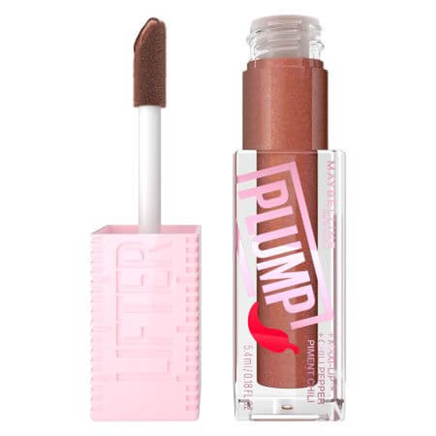 Brillo de labios Lifter Plump Enhancing, 007 Cocoa Zing, 5,4 ml, Maybelline