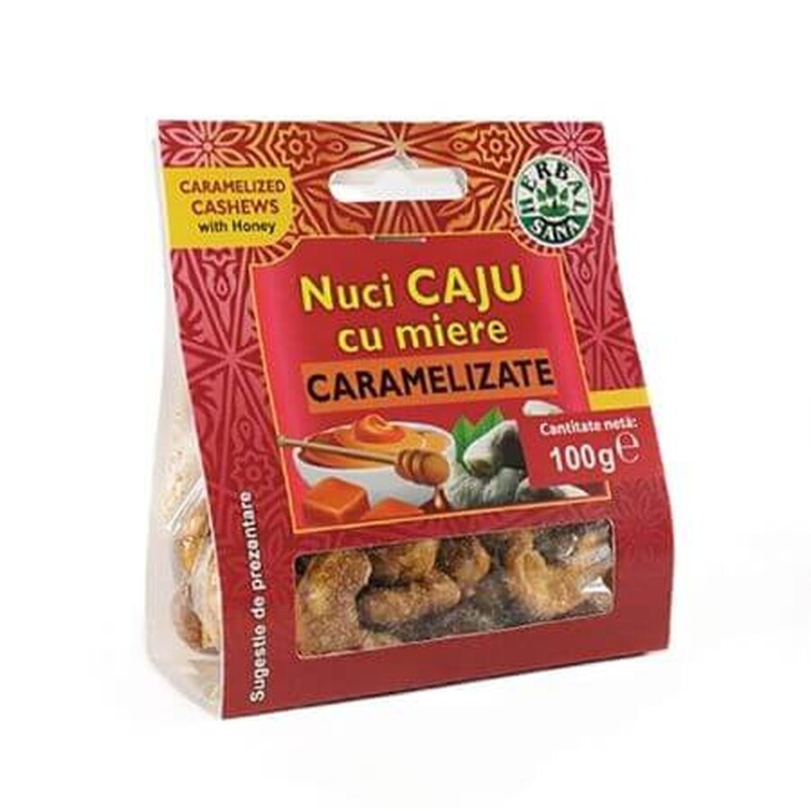 Anacardos con miel caramelizada, 100 g, Herbal Sana