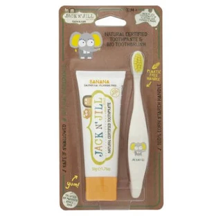 Banana flavoured toothpaste and toothbrush pack Ellie, Jack N Jill