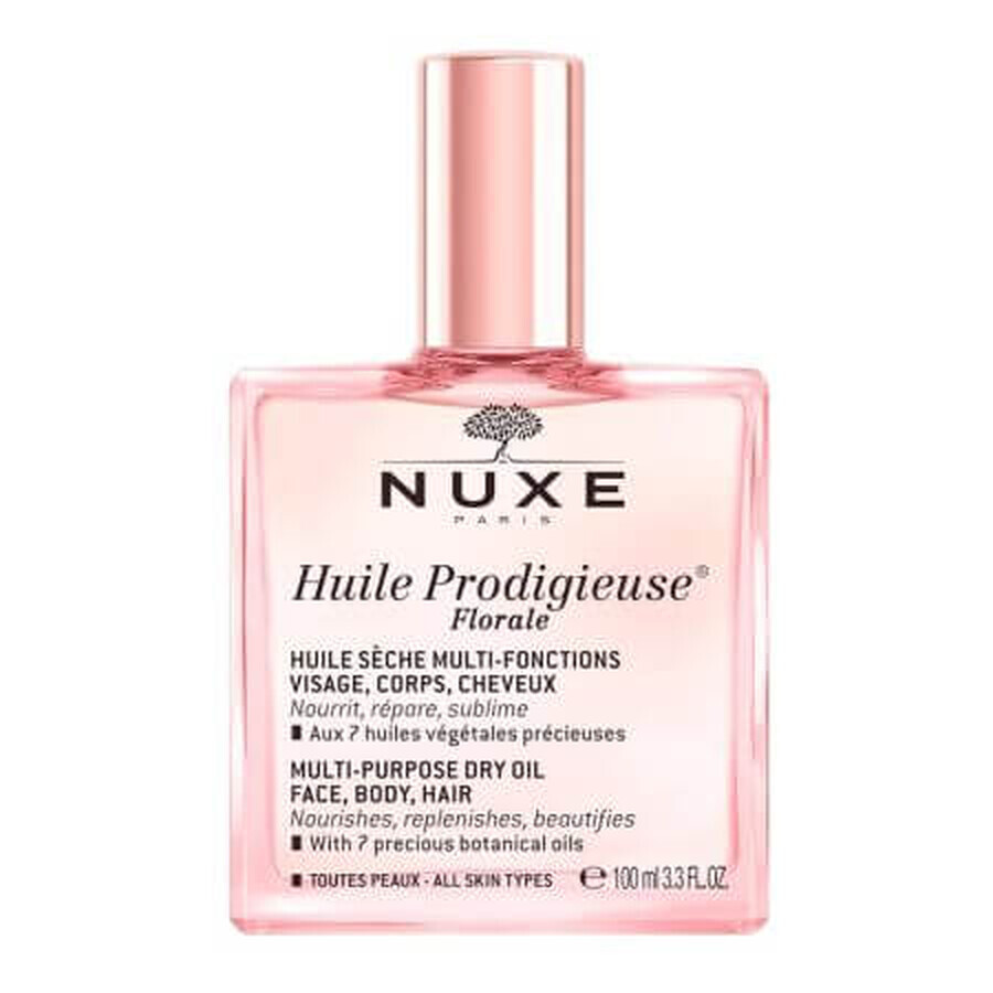 Prodigieuse Florale Huile multi-usages visage, cheveux et corps, 100 ml, Nuxe