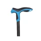 Ergonomic cane blue SS/03/02 Step Soft, 1 piece, Biogenetix