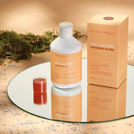 Collagène liquide avec acide hyaluronique et vitamines Morning Glow, 500 ml, Swedish Collagen
