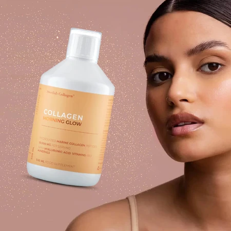 Collagène liquide avec acide hyaluronique et vitamines Morning Glow, 500 ml, Swedish Collagen