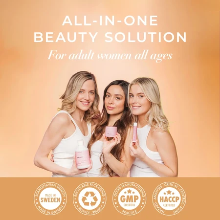 Collagène liquide avec acide hyaluronique et vitamines Morning Glow, 500 ml, Swedish Collagen